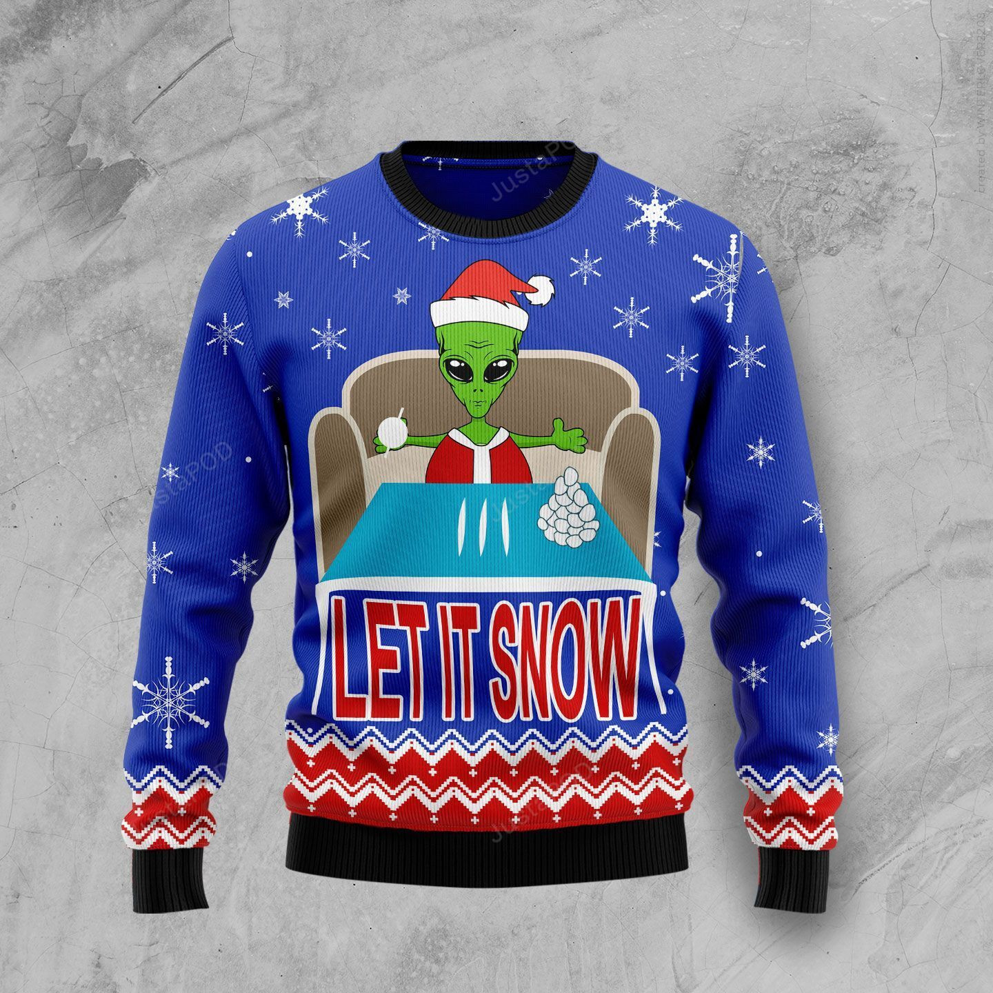 Let It Snow Christmas Ugly Christmas Sweater, Perfect Holiday Gift
