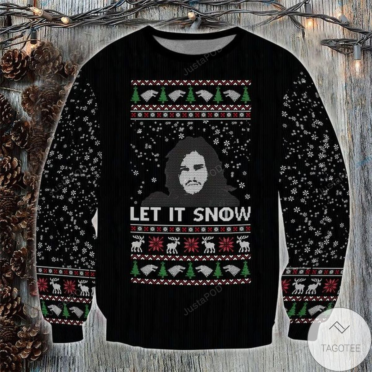Let It Snow For Unisex Ugly Christmas Sweater,