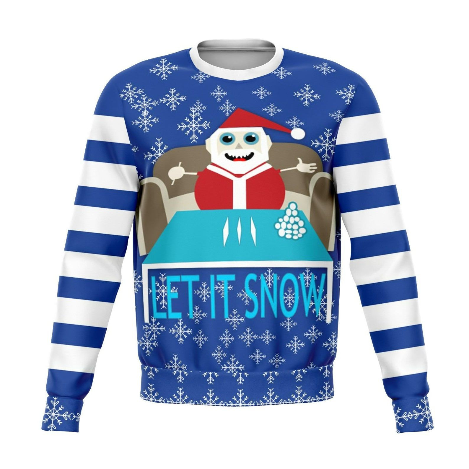 Let It Snow Offensive Ugly Christmas Sweater,