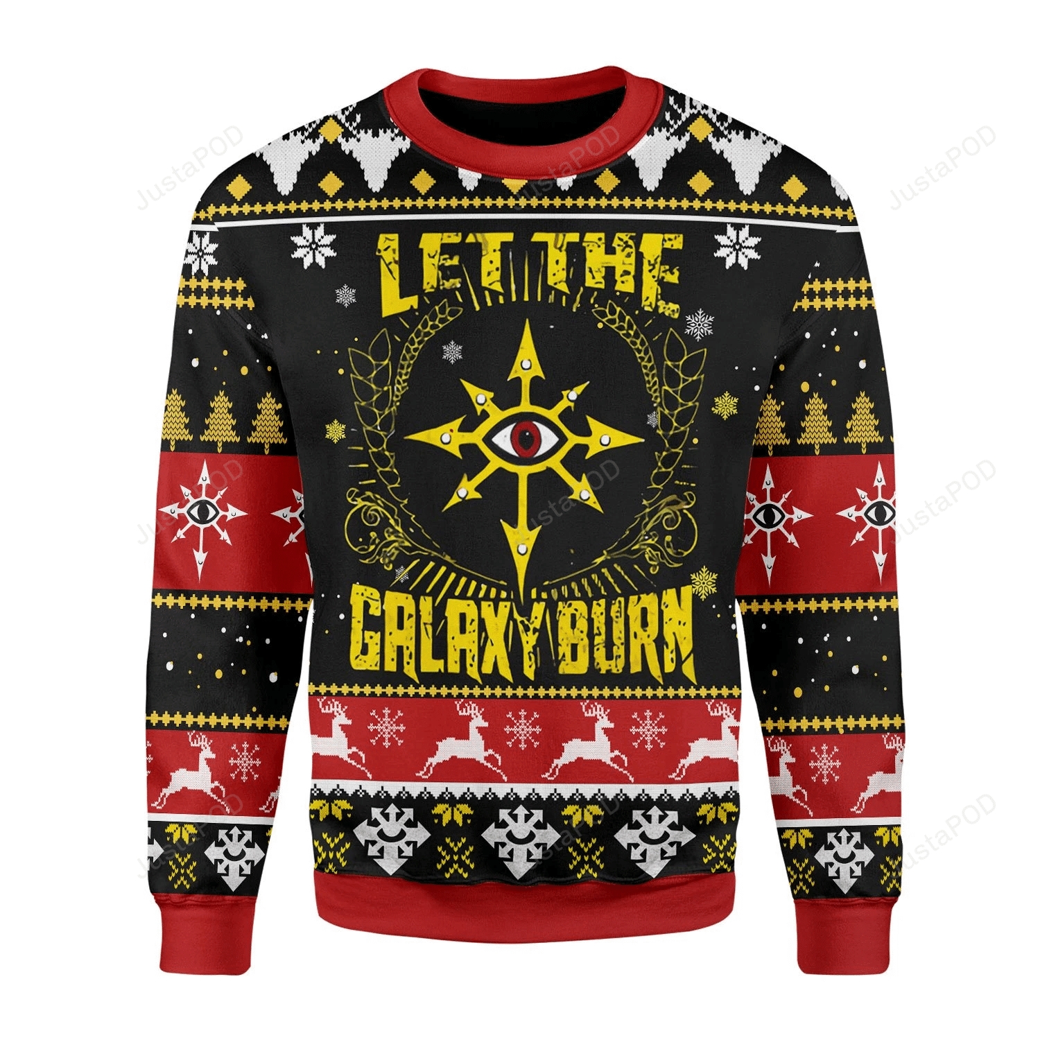 Let The Galaxy Burn Ugly Christmas Sweater, Perfect Holiday Gift