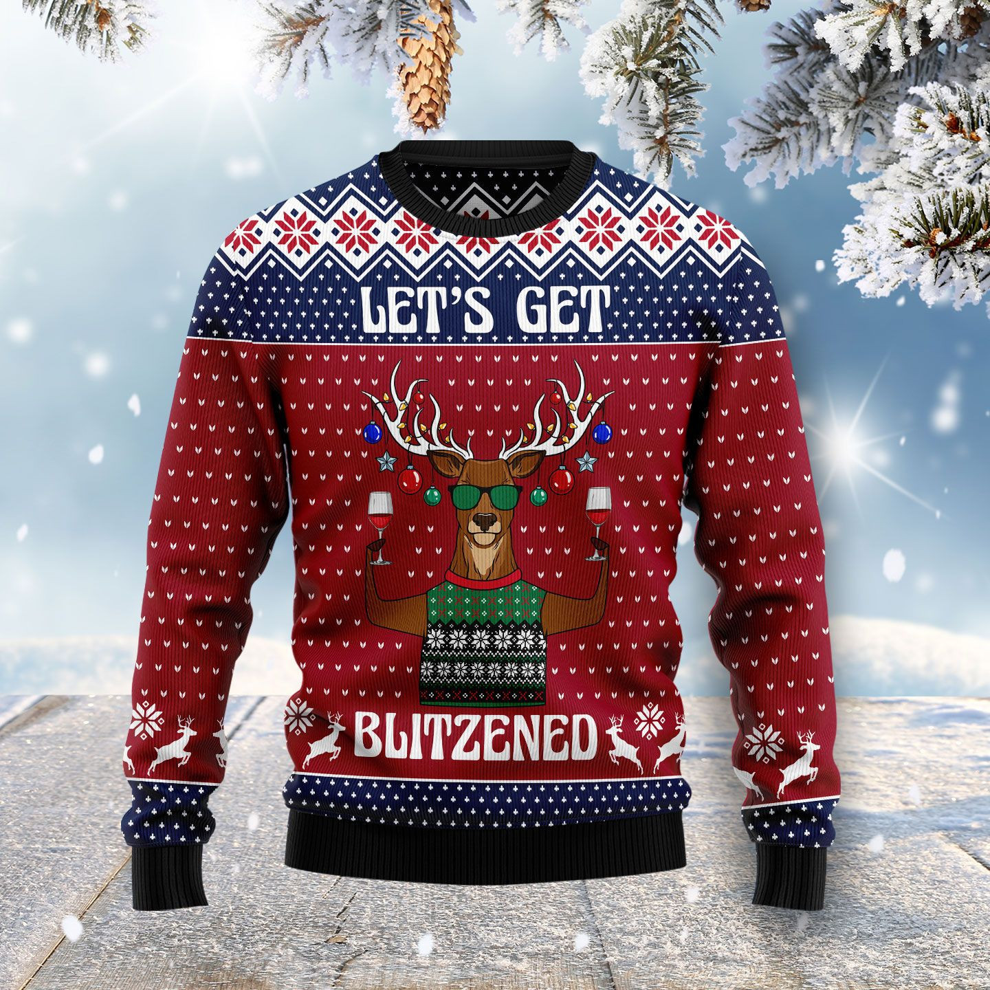 Lets Get Slouchy Ugly Christmas Sweater, Perfect Holiday Gift