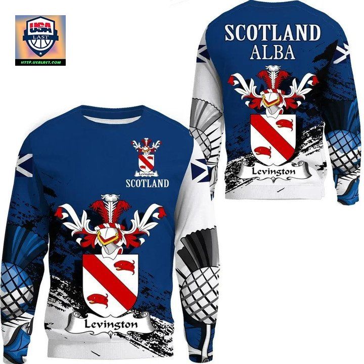 Levington Scottish Family Crest Scotland Special Sweater 