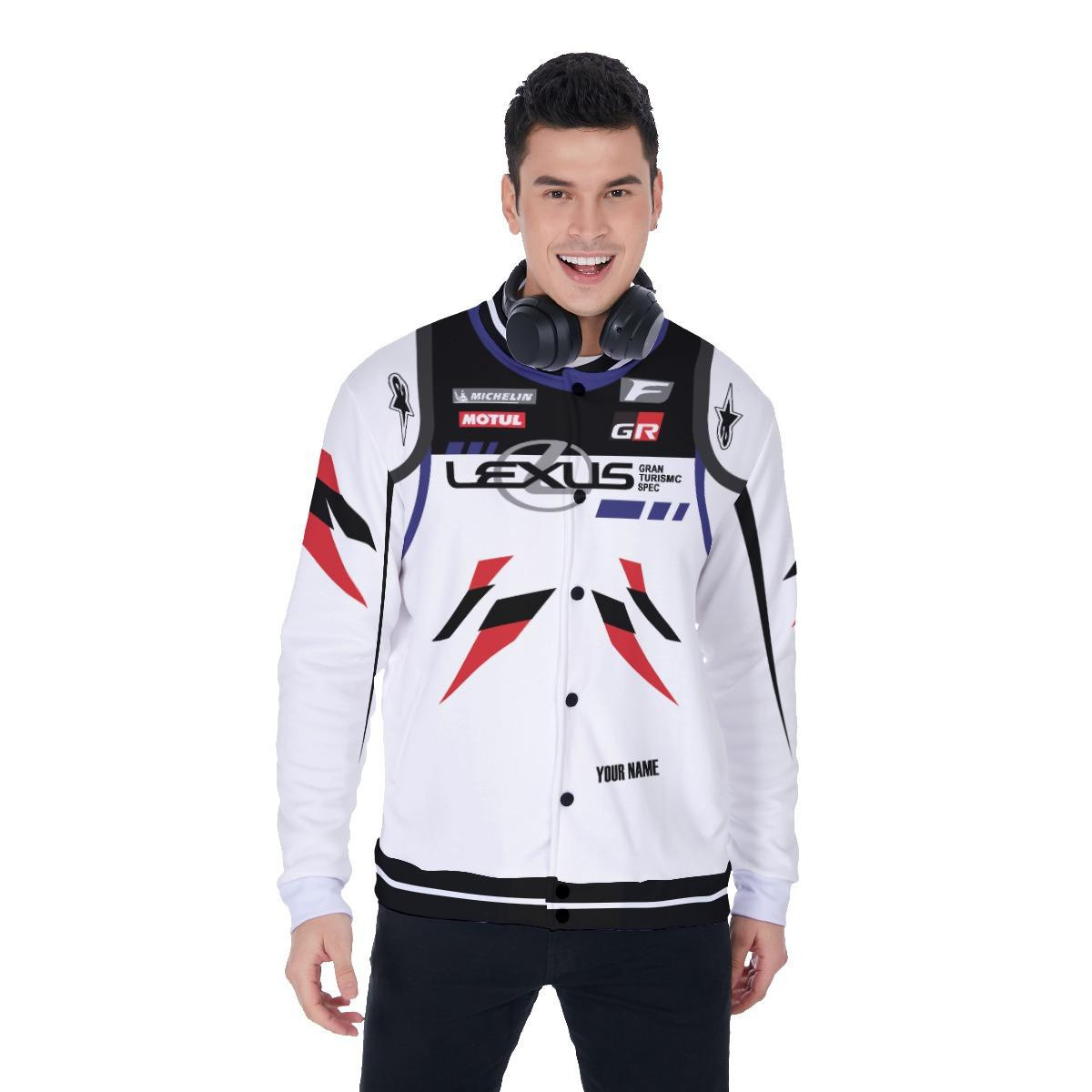 Lexus Gazoo Racing Personalized Name Baseball Jacket for Men & Women | Vehicle Brand Fan Gift