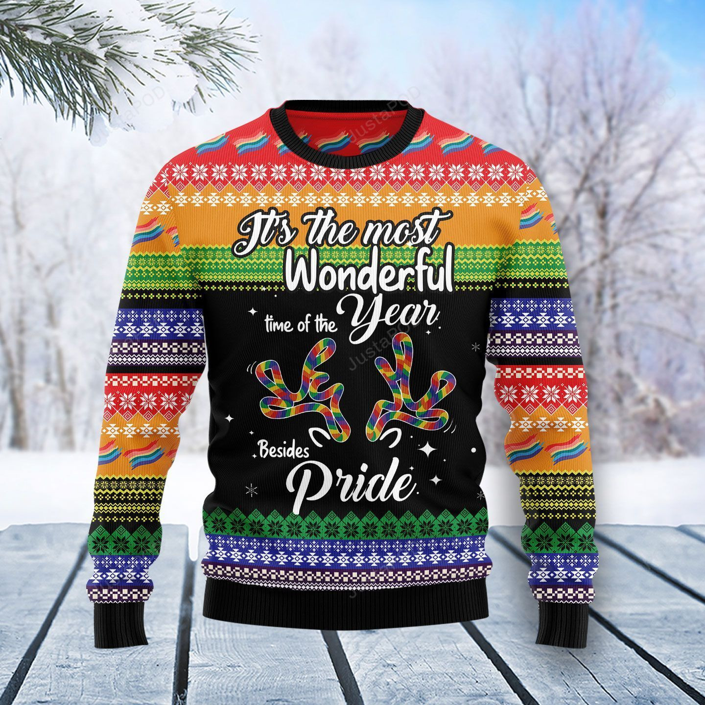 Lgbt Beside Pride Ugly Christmas Sweater, Perfect Holiday Gift