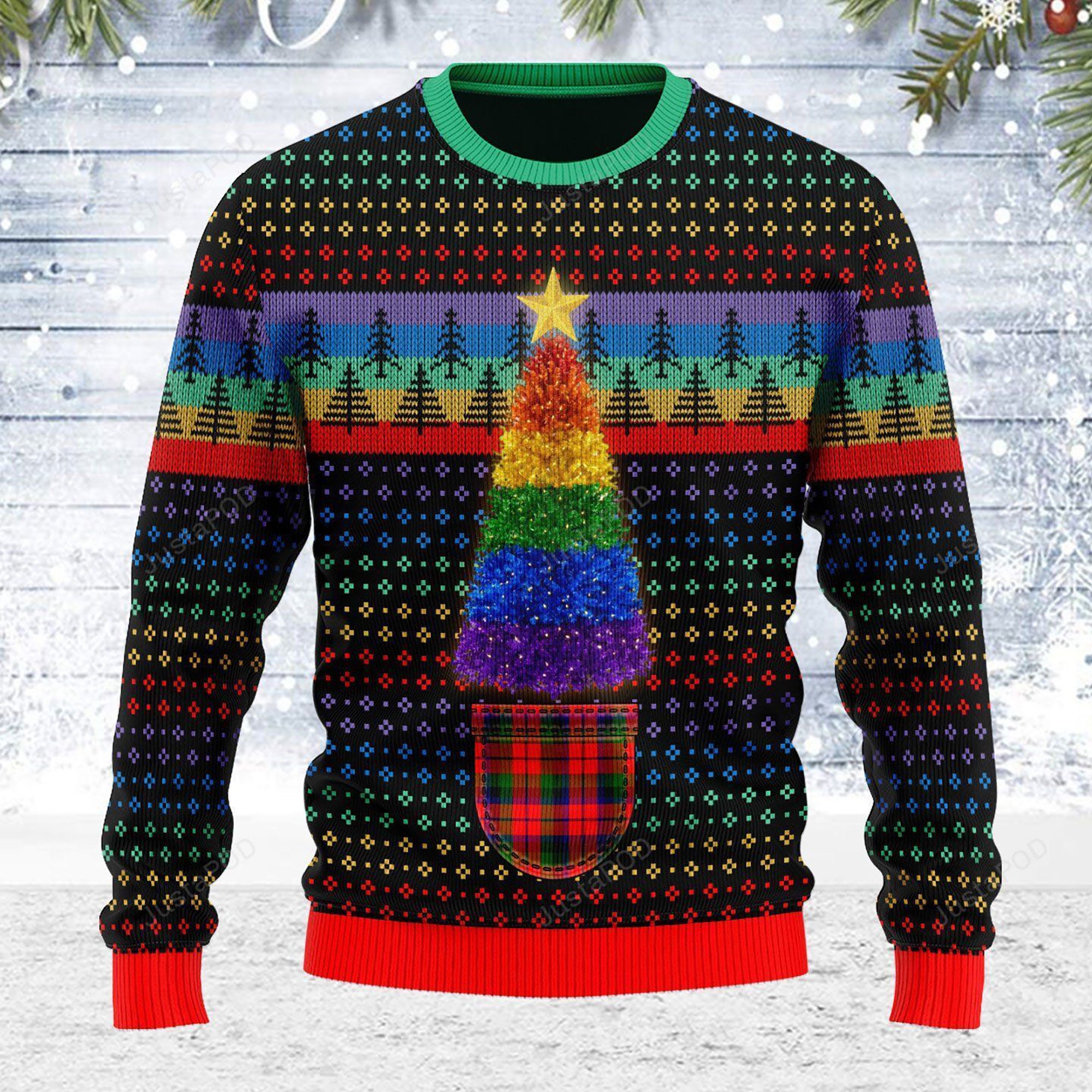 Lgbt Christmas Tree Ugly Christmas Sweater