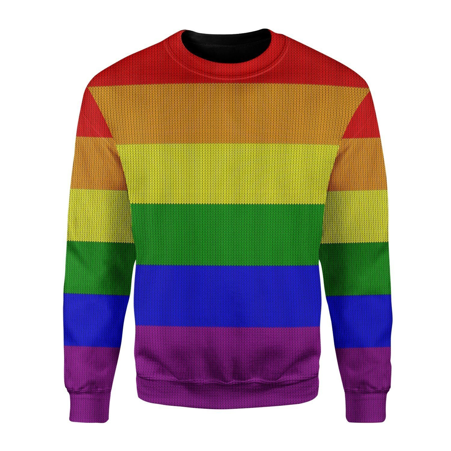 LGBT Flag Ugly Christmas Sweater, Perfect Holiday Gift