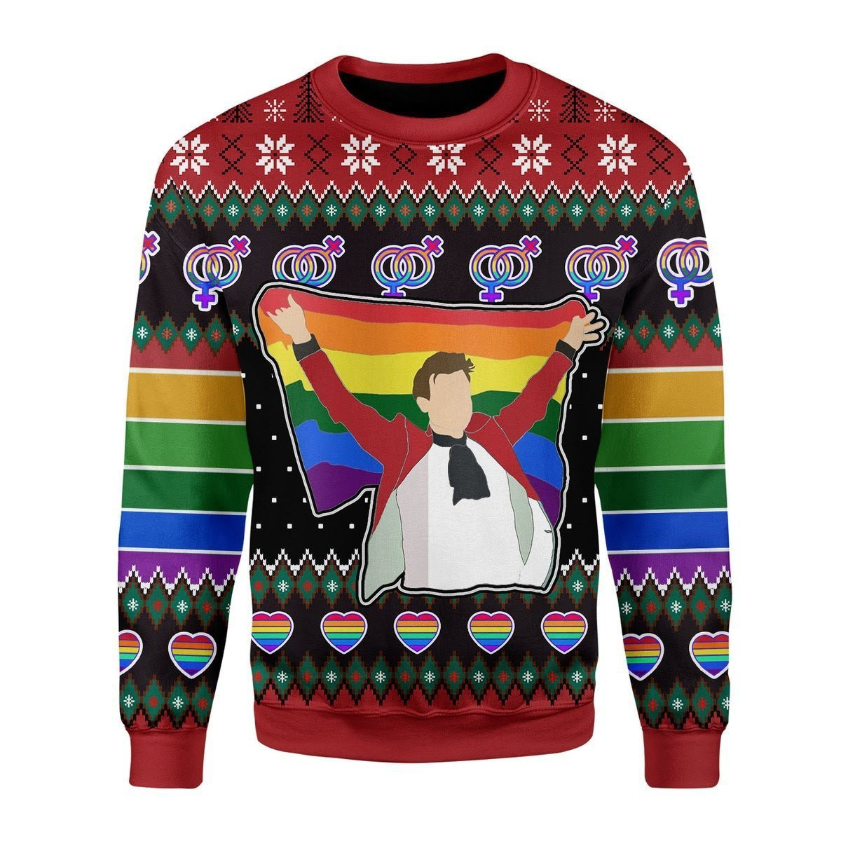 LGBT Ugly Christmas Sweater, Perfect Holiday Gift