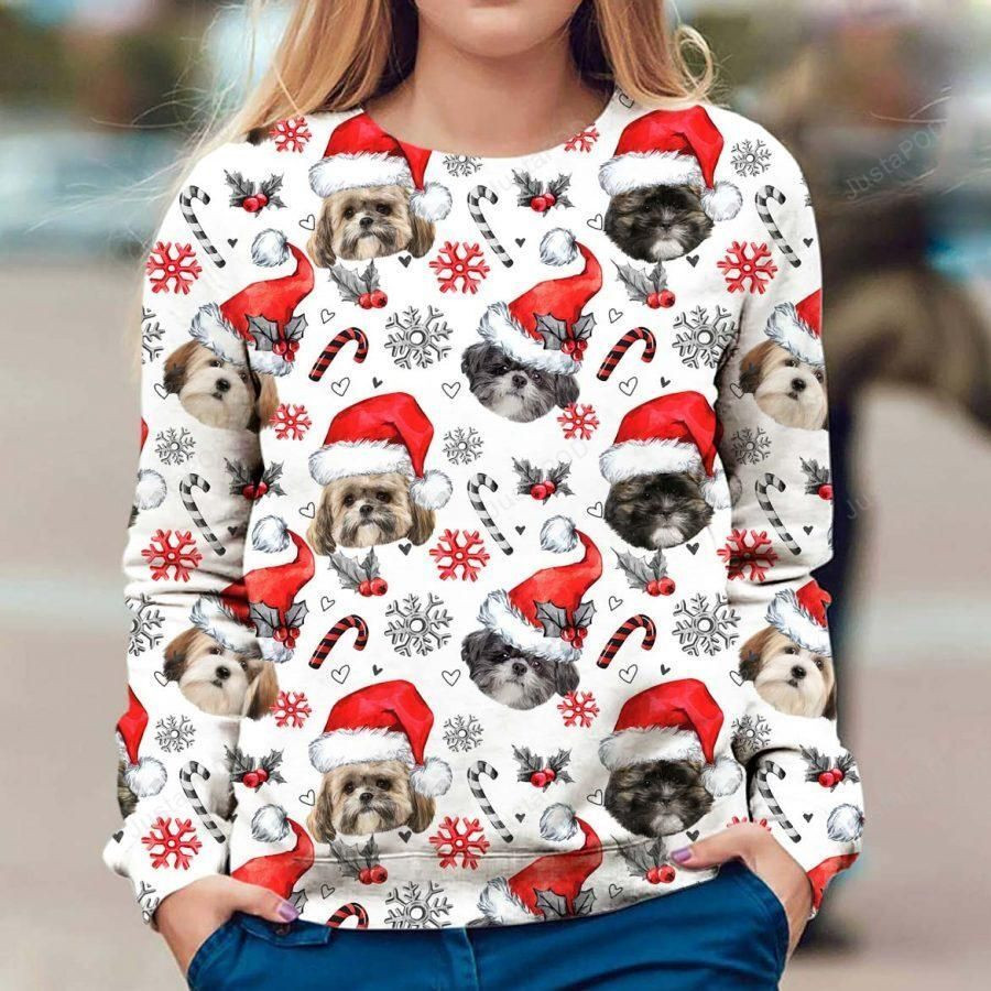Lhasa Apso Dog Ugly Christmas Sweater, Perfect Holiday Gift