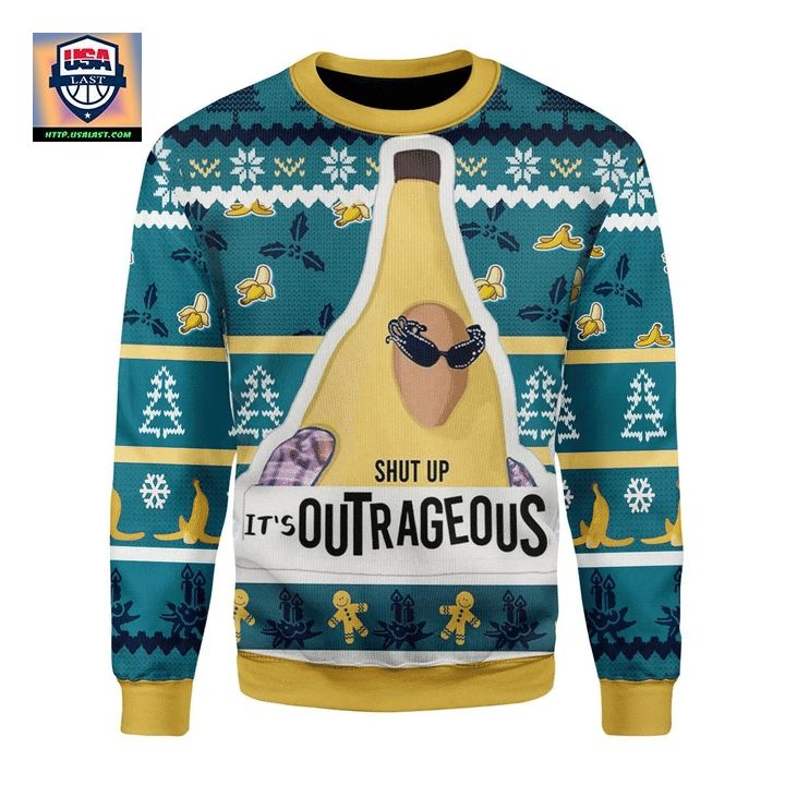 Liam Payne Shut Up It s Outrageous Ugly Christmas Sweater