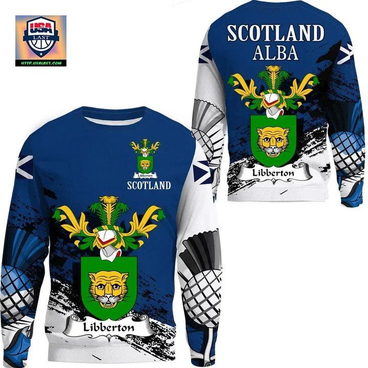 Libberton Scottish Family Crest Scotland Special Sweater 