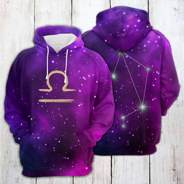 Libra Horoscope 3D All Over Print Hoodie & Zip Hoodie