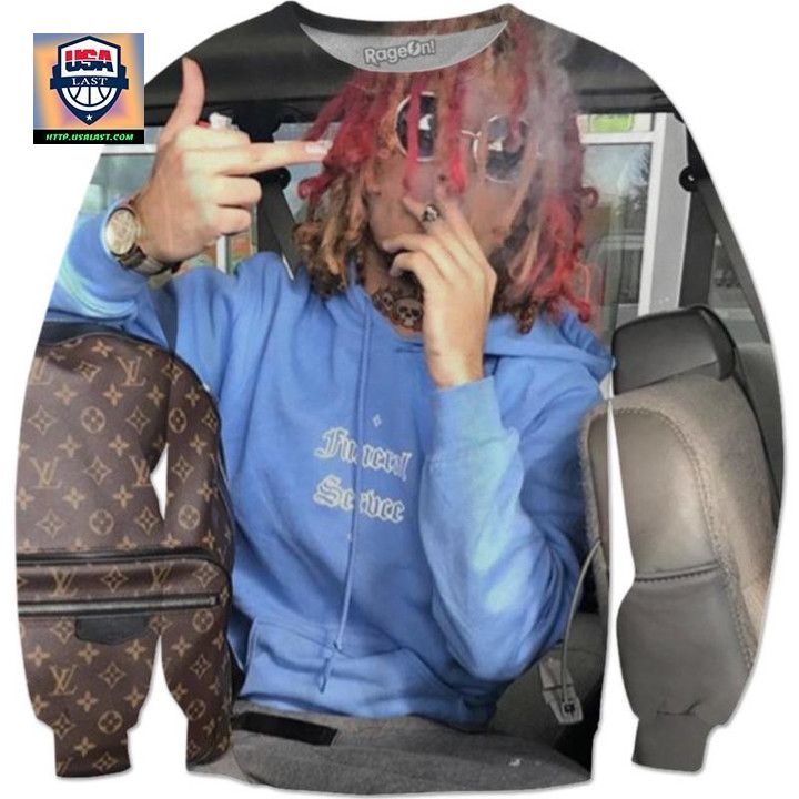 Lil Pump Sweater Front And Back