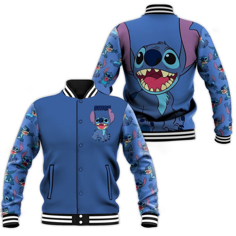 Lilo & Stitch Fashion Baseball Jacket for Men & Women | Cartoon Fan Gift