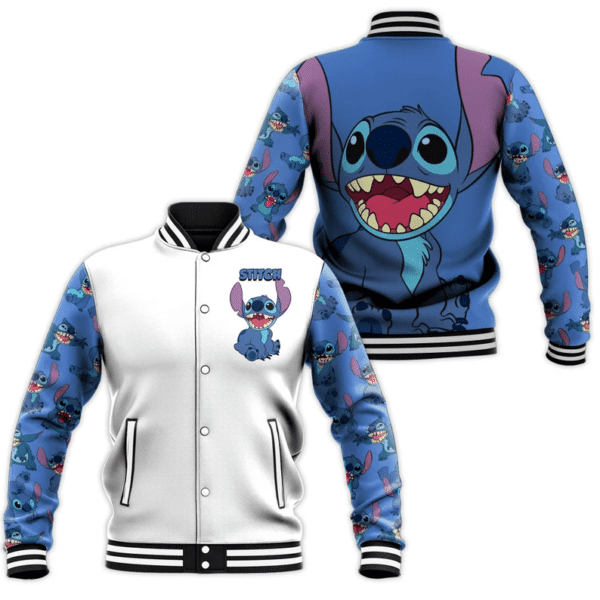 Lilo and Stitch Disney Baseball Jacket for Men & Women | Cartoon Fan Gift