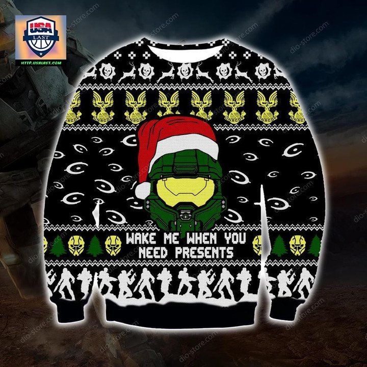 Limited Halo Wake Me When You Need Presents Sweater
