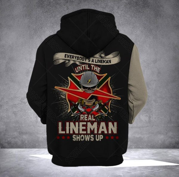 Lineman 3D All Over Print Hoodie & Zip Hoodie