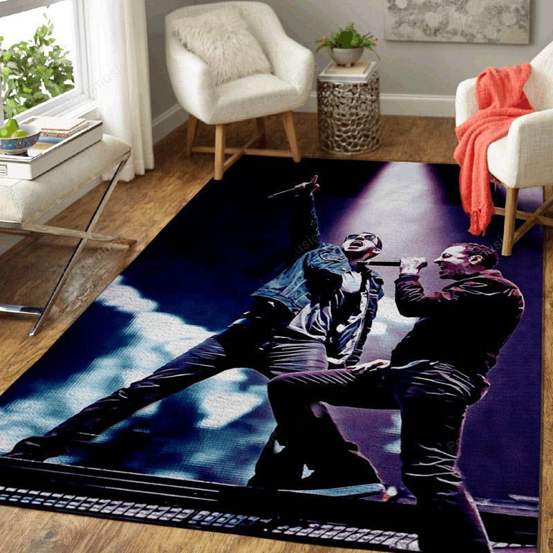 Linkin Park 350 Music Art Rectangle Area Rug – Full Print Carpet For Living Room & Bedroom Home Decor