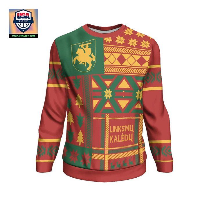 Lithuania Christmas Sweater Bn10