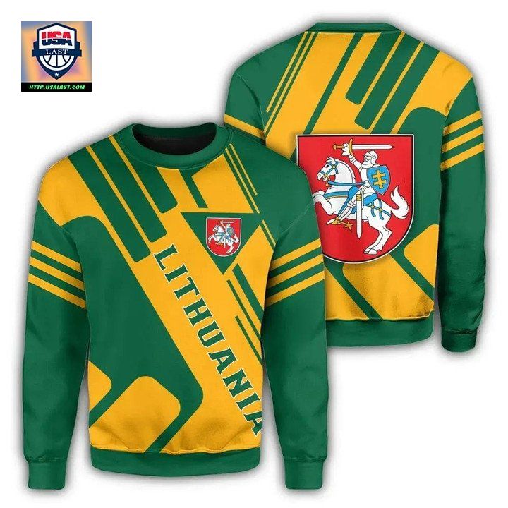 Lithuania Coat Of Arms Sweater Rockie J5W