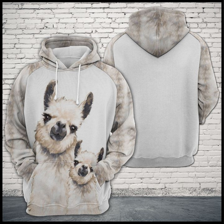 Llama Family 3D All Over Print Hoodie & Zip Hoodie