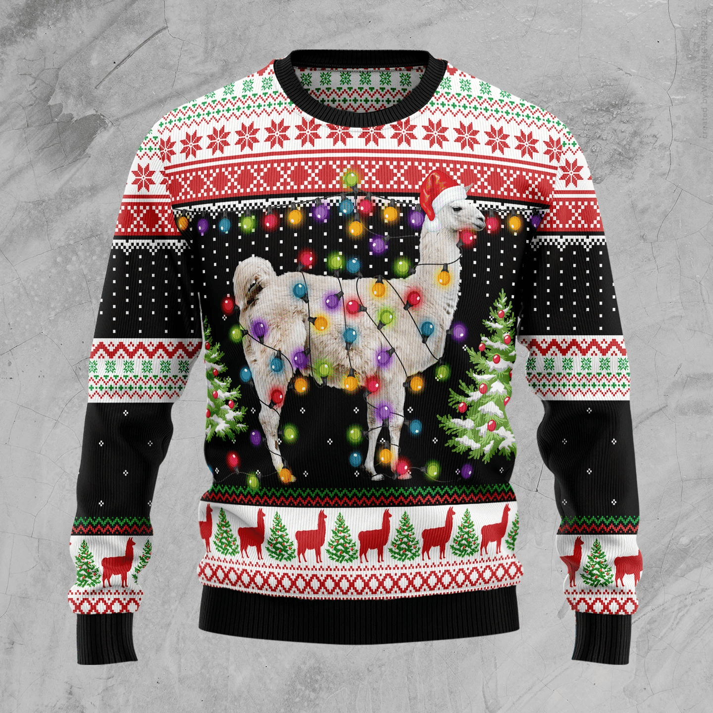 Llama Ugly Christmas Sweater, Perfect Holiday Gift
