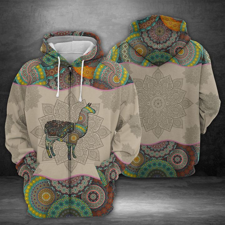 Llama Zip 3D All Over Print Hoodie & Zip Hoodie