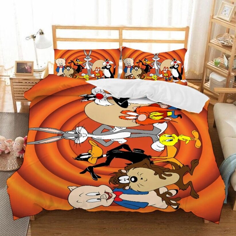 Looney Tunes Bugs Bunny Duvet Cover Quilt Cover Pillowcase Bedding Set Bed Linen Home Bedroom Decor