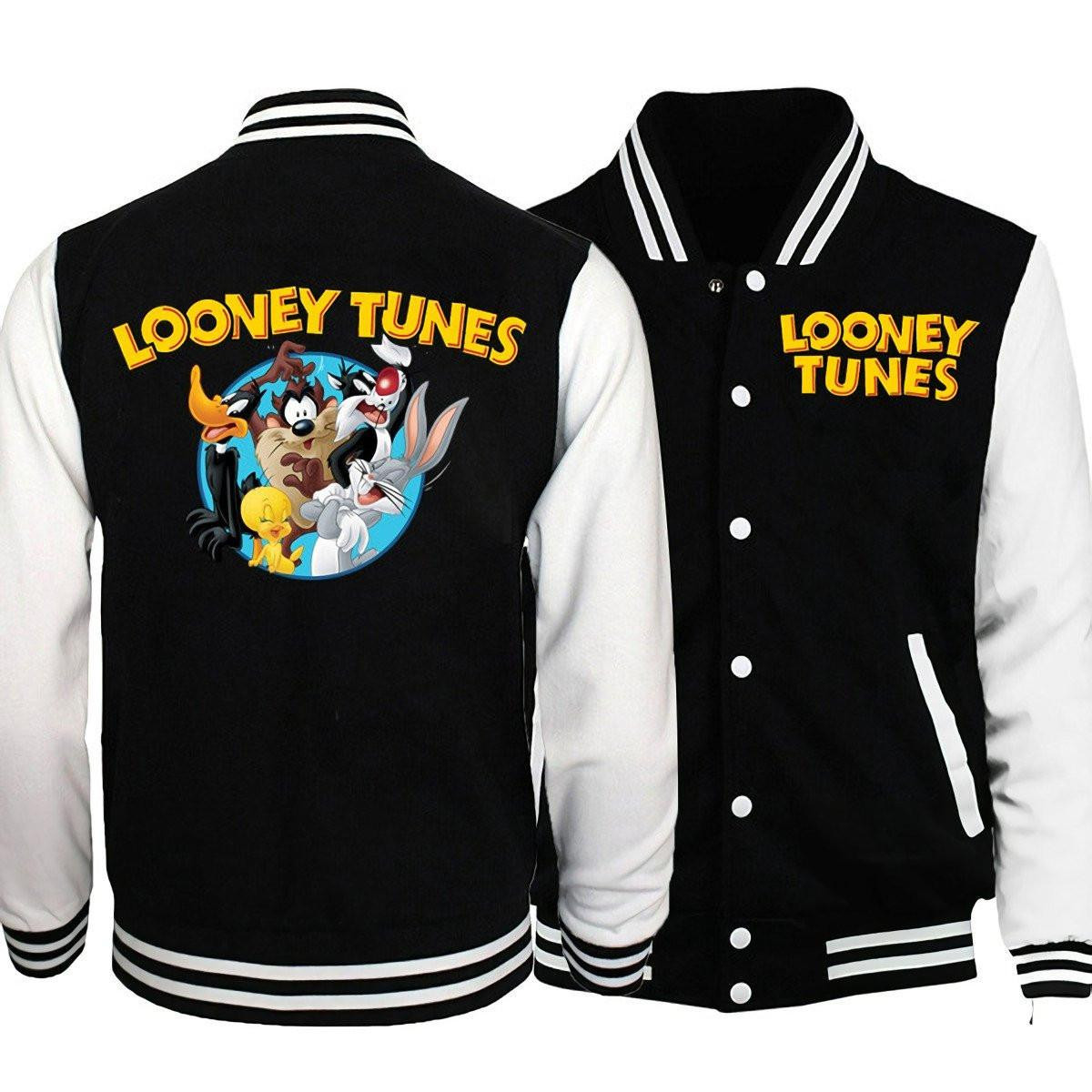 Looney Tunes Cartoon Baseball Jacket for Men & Women | Cartoon Fan Gift