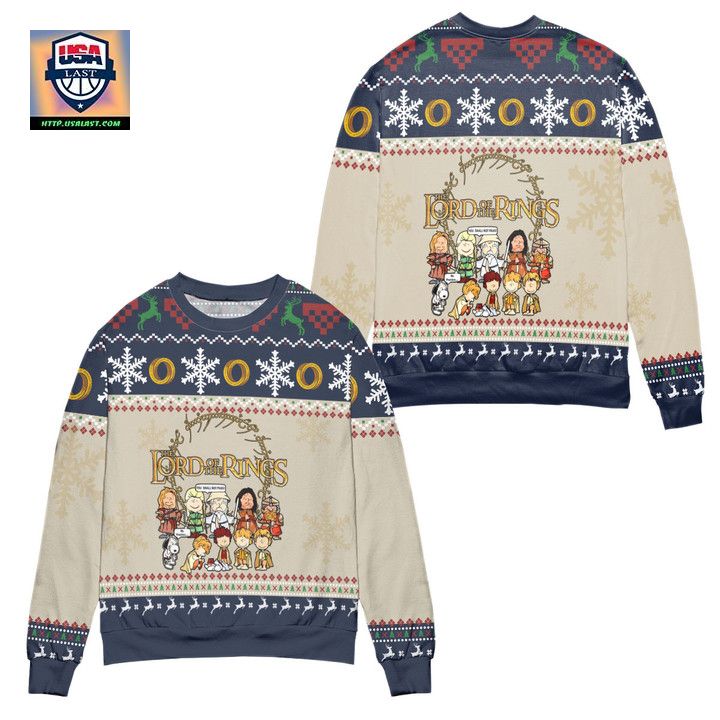Lord Of The Rings Cute Chibi Characters Ugly Christmas Sweater