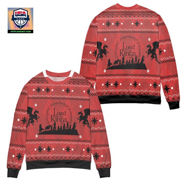 Lord Of The Rings The Fellowship Way To Mordor Ugly Christmas Sweater