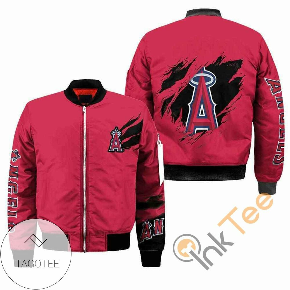 Los Angeles Angels Bomber Jacket | MLB Team Jacket for Men & Women | Baseball Fan Gift