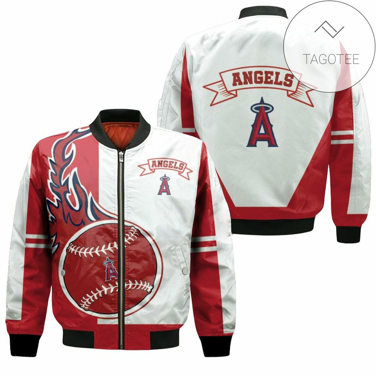 Los Angeles Angels Bomber Jacket | MLB Team Jacket for Men & Women | Baseball Fan Gift