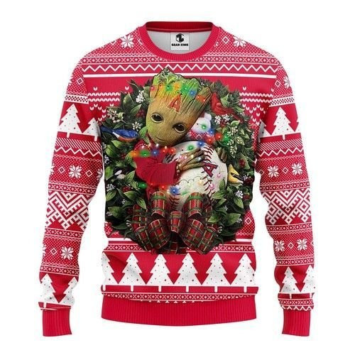 Los Angeles Angels Groot Hug Christmas Ugly Christmas Sweater,