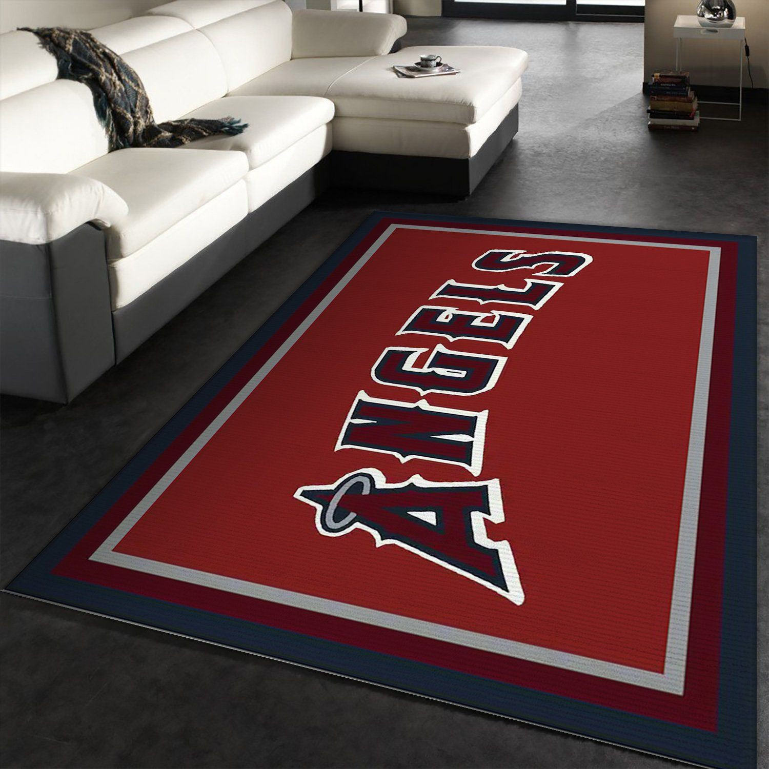 Los Angeles Angels Imperial Spirit Rug Rectangle Area Rug – Full Print Carpet For Living Room & Bedroom Home Decor