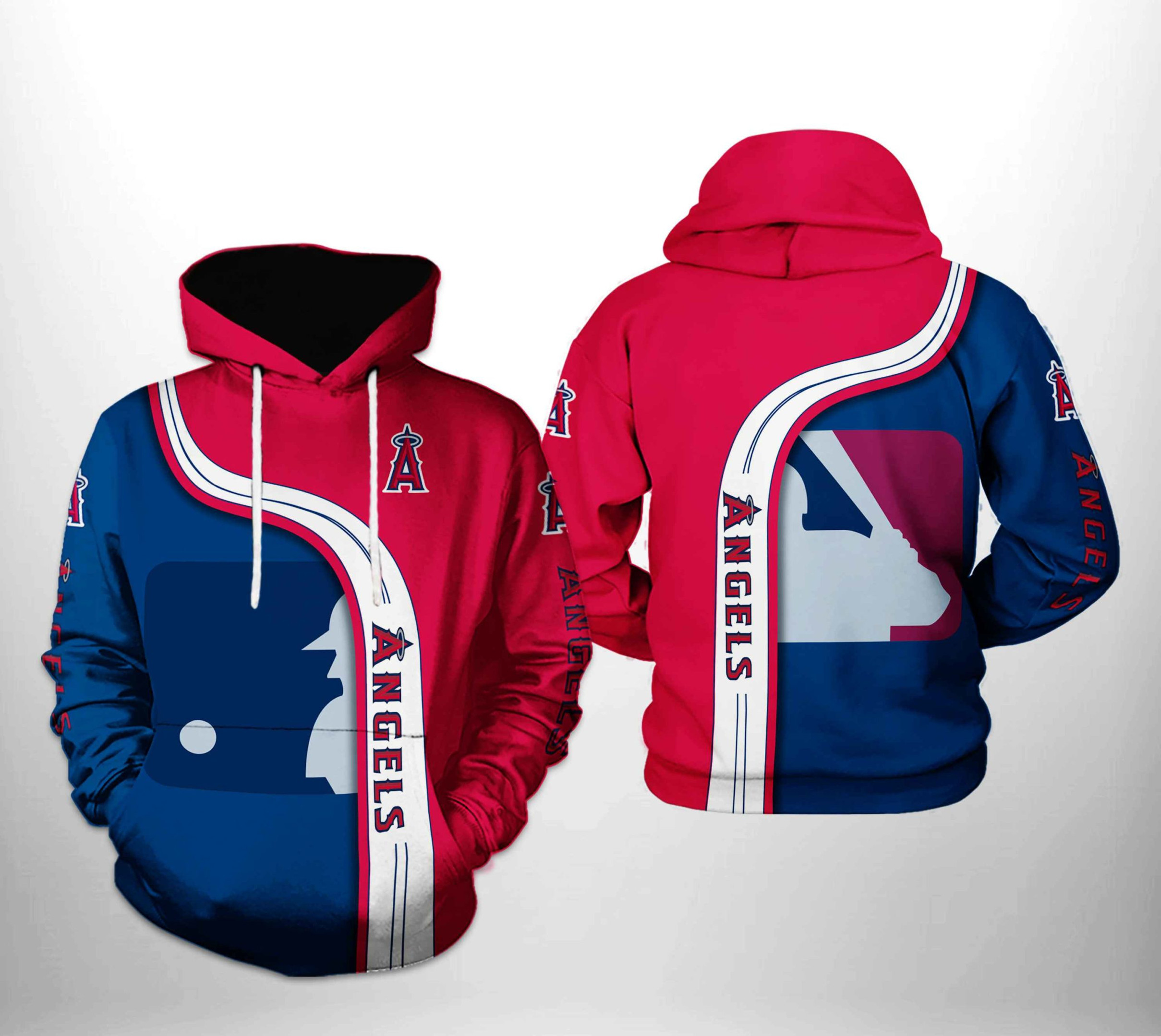 Los Angeles Angels MLB Team 3D All Over Print Hoodie & Zip Hoodie