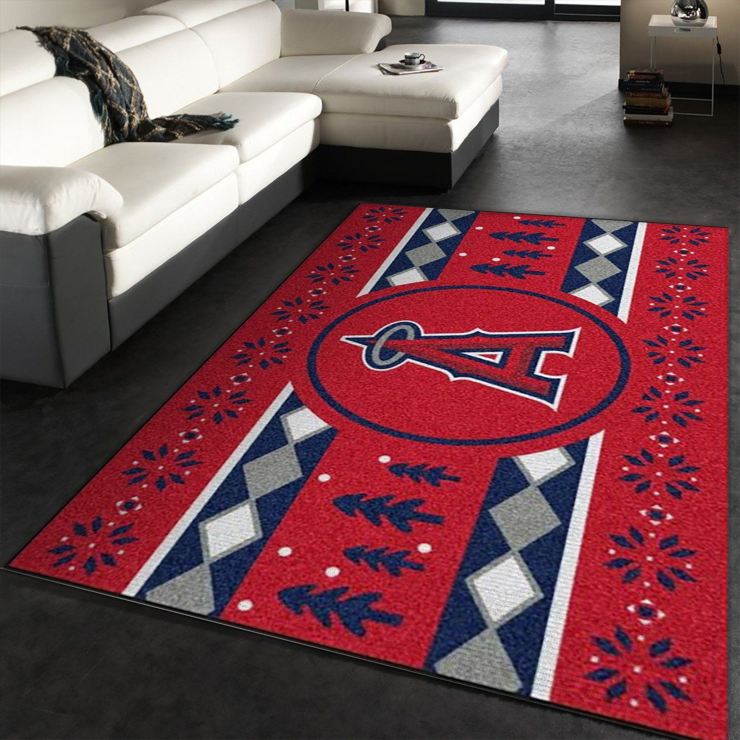 Los Angeles Angels Rectangle Area Rug – Full Print Carpet For Living Room & Bedroom Home Decor