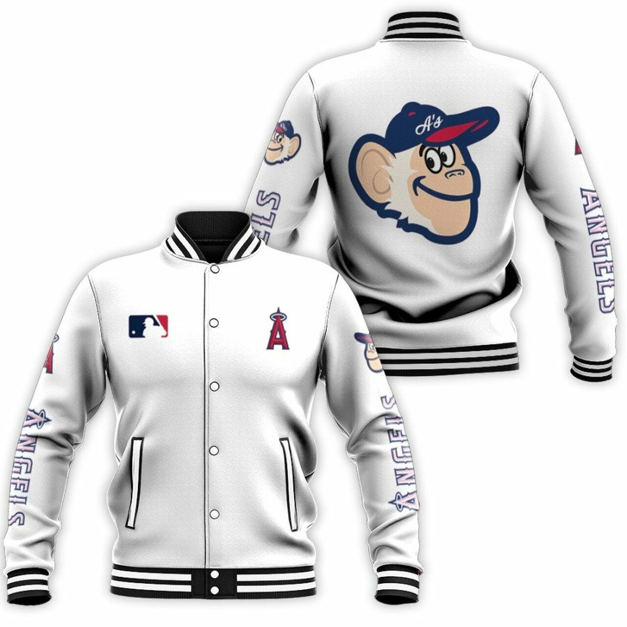 Los Angeles Angels Varsity Baseball Jacket for Men & Women | MLB Team Fan Gift