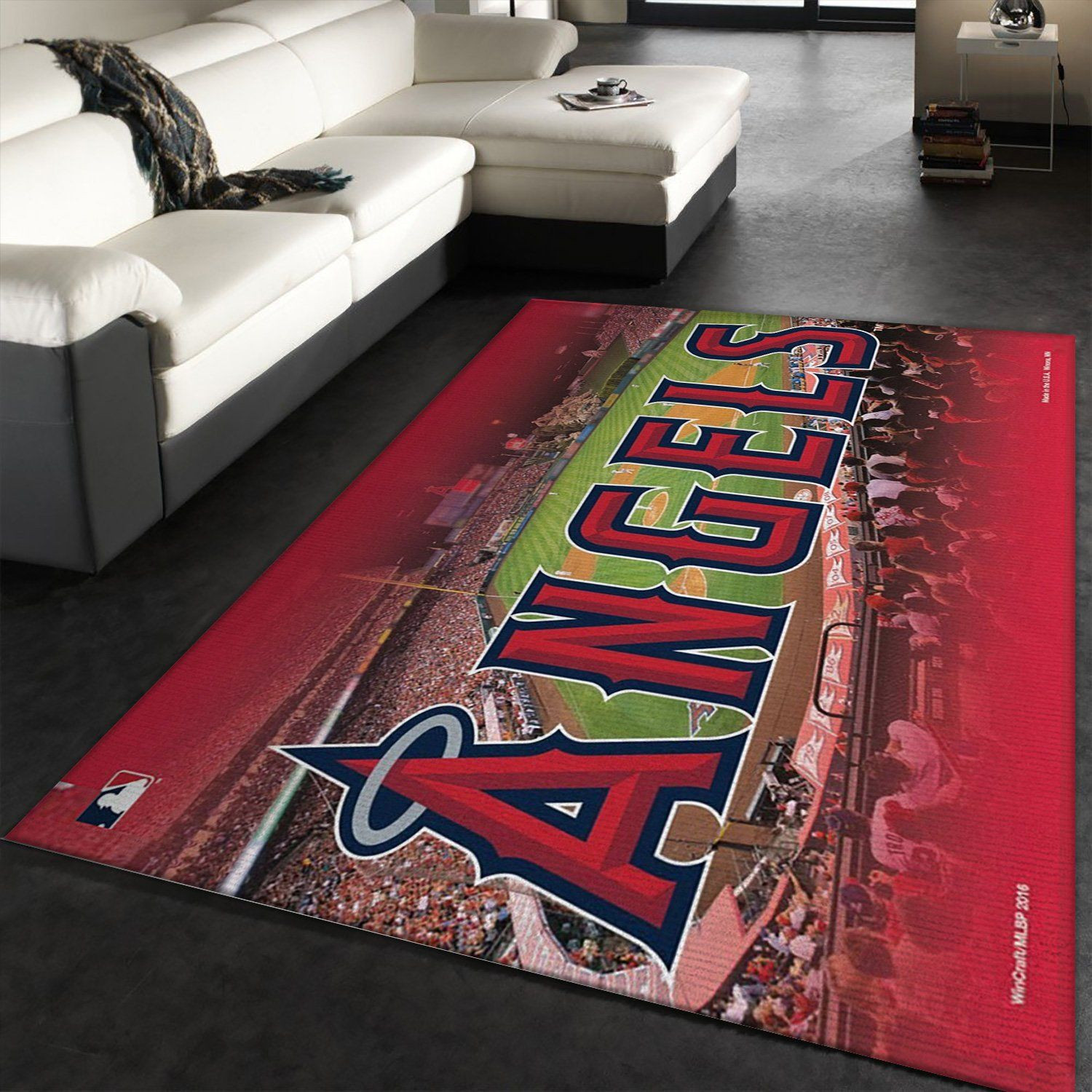 Los Angeles Angels Wincraft Rectangle Area Rug – Full Print Carpet For Living Room & Bedroom Home Decor