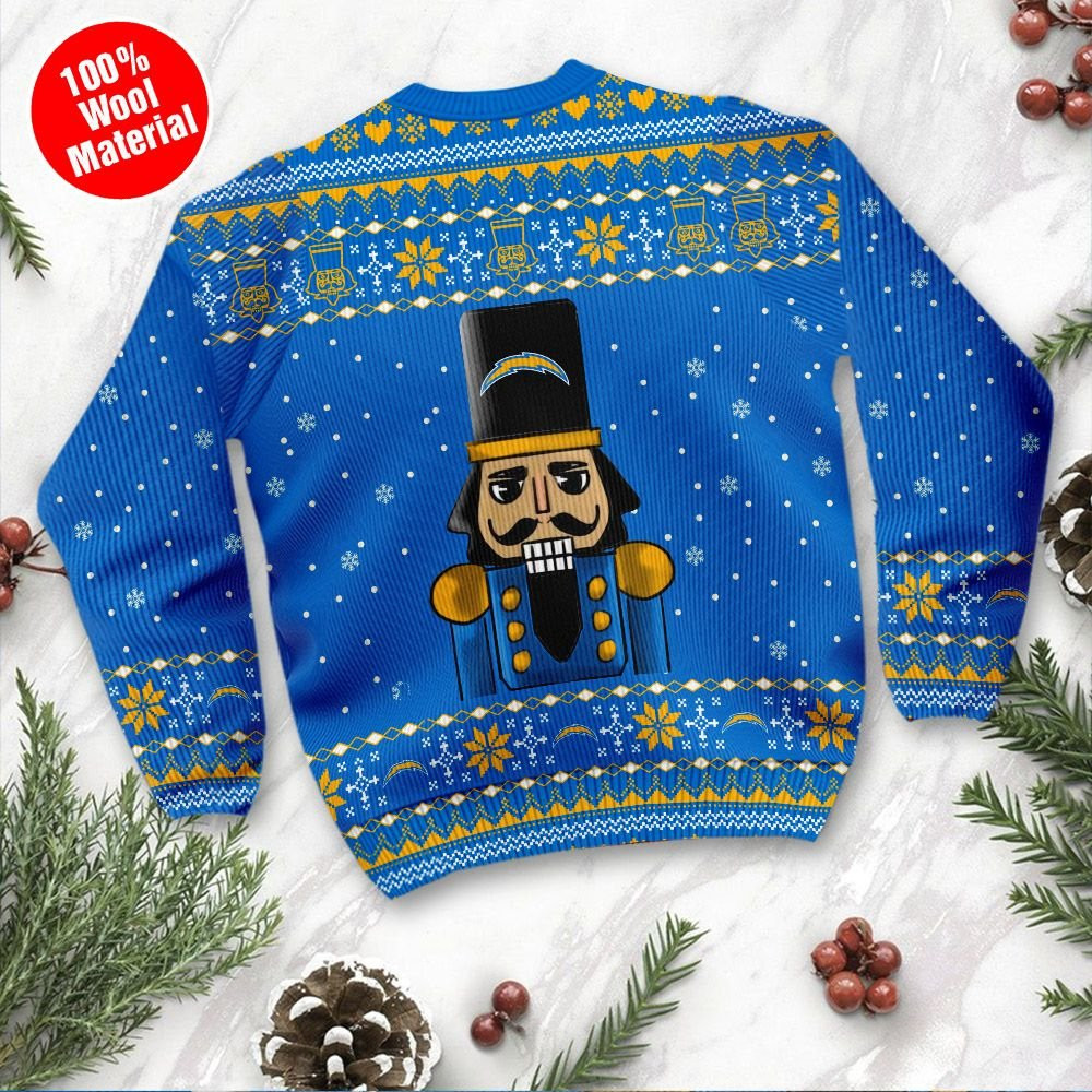 Los Angeles Chargers I Am Not A Player I Just Crush Alot Ugly Christmas Sweater, Perfect Holiday Gift - Image 3