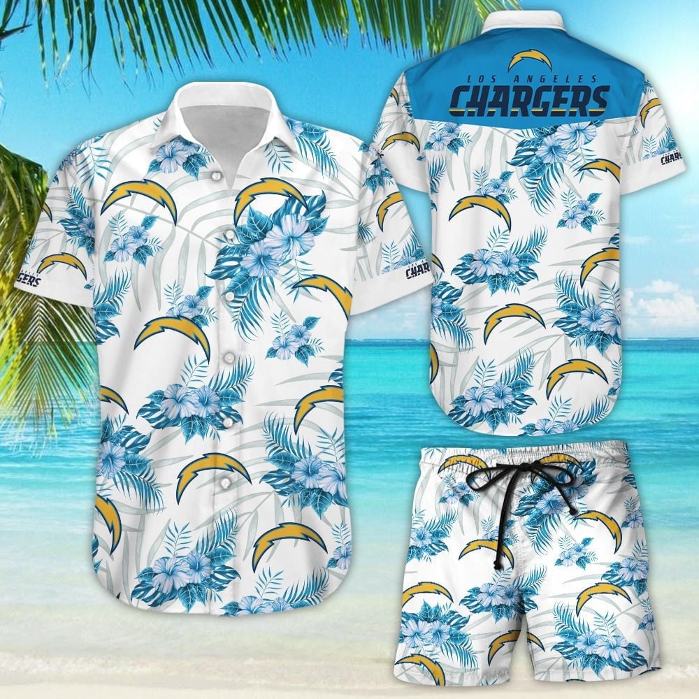 Los Angeles Chargers Ocean Breeze Aloha Hawaiian Shirt for Men & Women