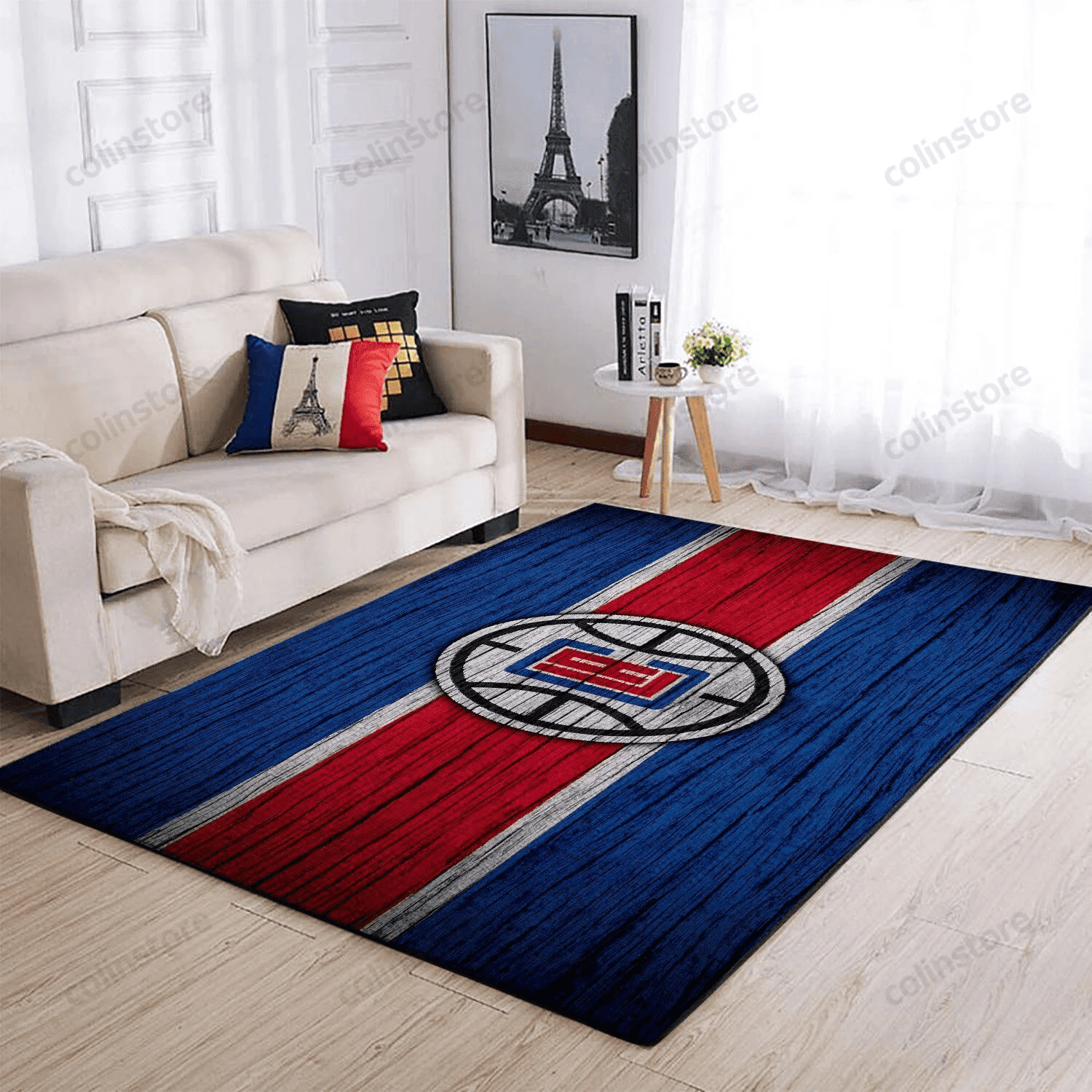 Los Angeles Clippers 3D Rectangle Area Rug – Full Print Carpet For Living Room & Bedroom Home Decor