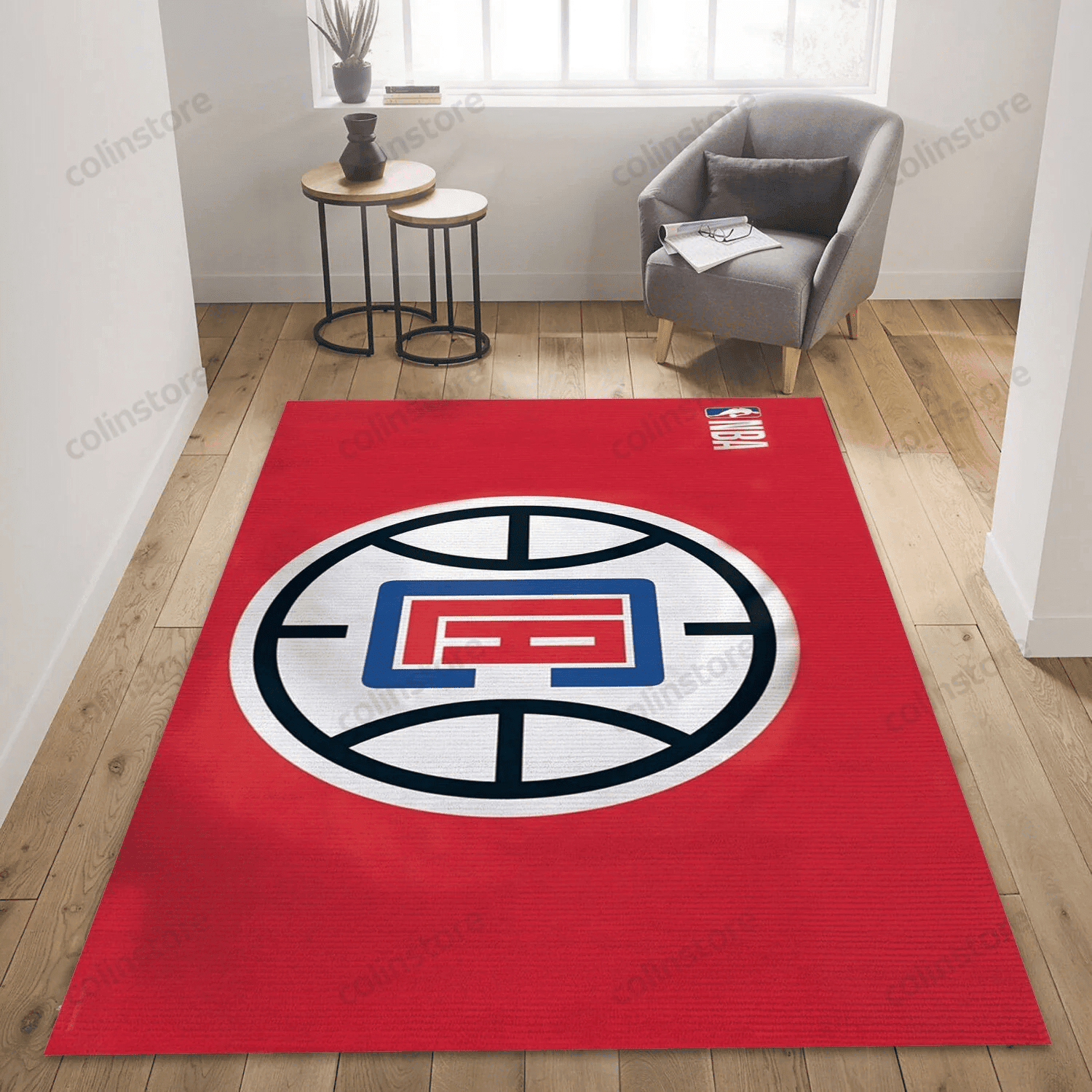 Los Angeles Clippers 3D Rectangle Area Rug – Full Print Carpet For Living Room & Bedroom Home Decor