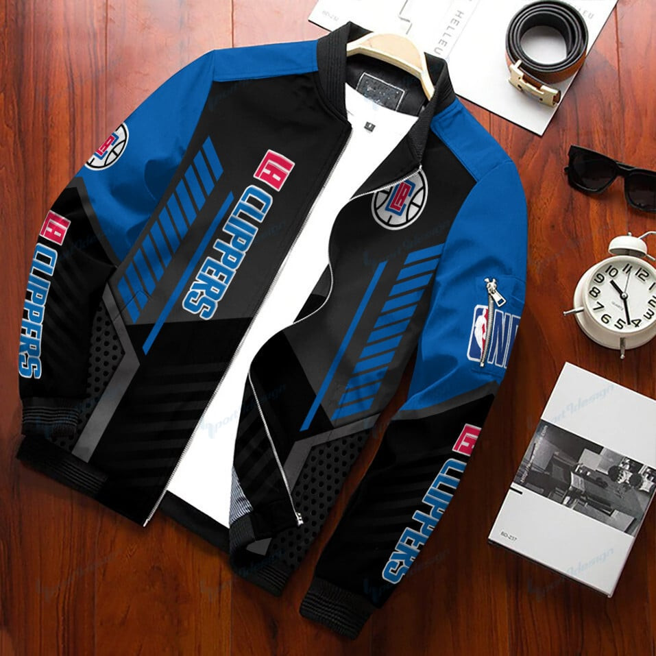 Los Angeles Clippers Bomber Jacket | NBA Team Jacket for Men & Women | Basketball Fan Gift