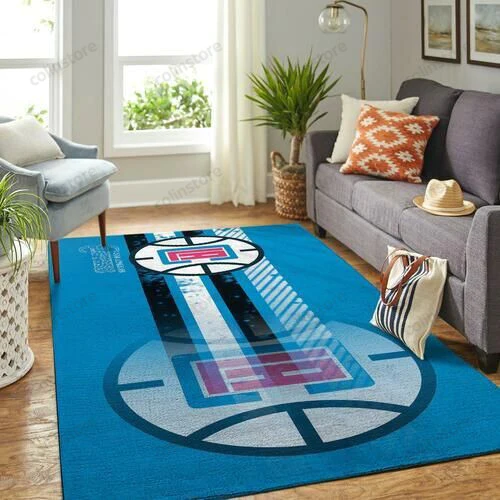 Los Angeles Clippers Team Logo Gifts 3D Rectangle Area Rug – Full Print Carpet For Living Room & Bedroom Home Decor