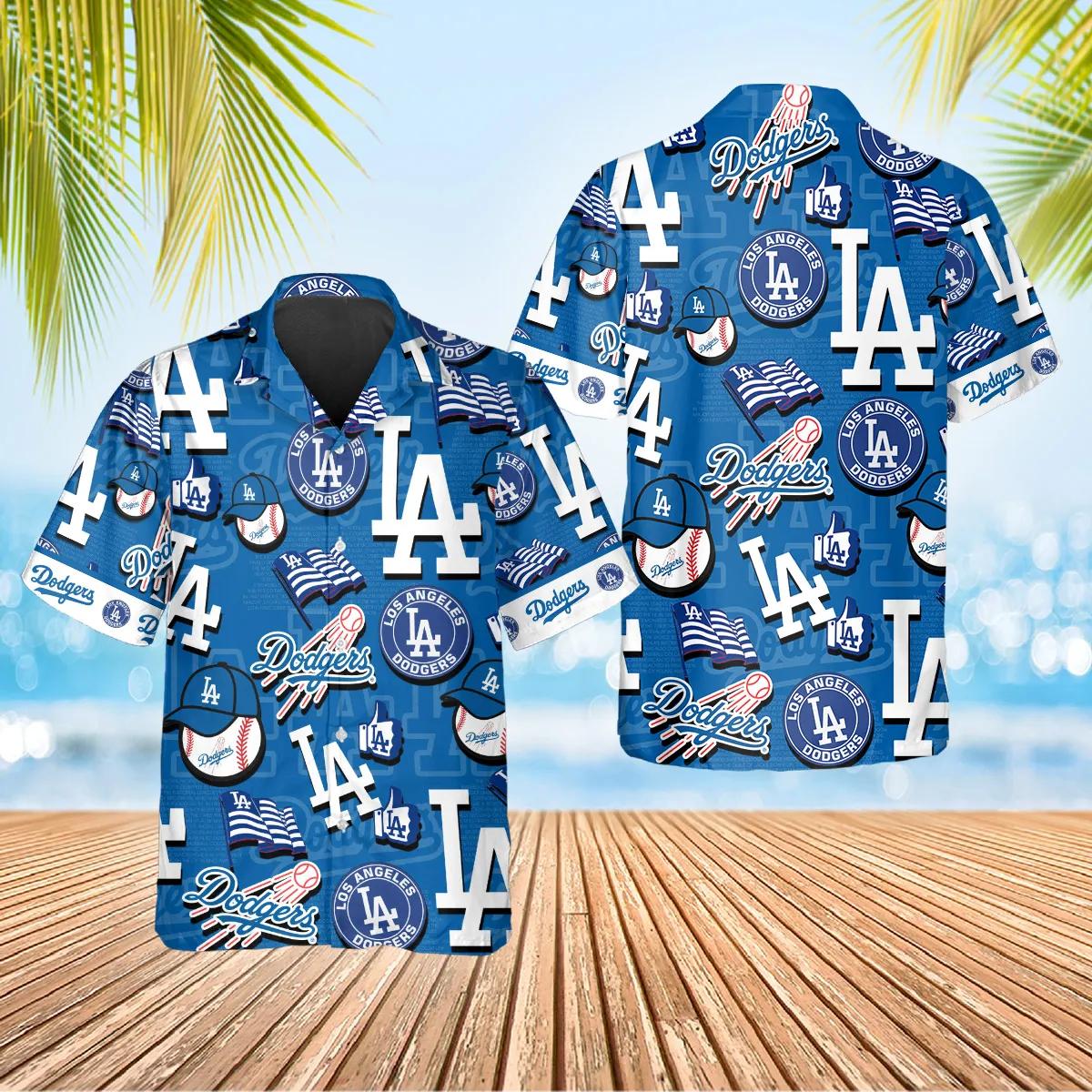 Los Angeles Dodgers All-Star Icons Aloha Hawaiian Shirt for Men & Women