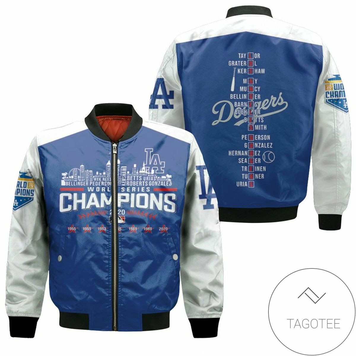 Los Angeles Dodgers Bomber Jacket | MLB Team Jacket for Men & Women | Baseball Fan Gift