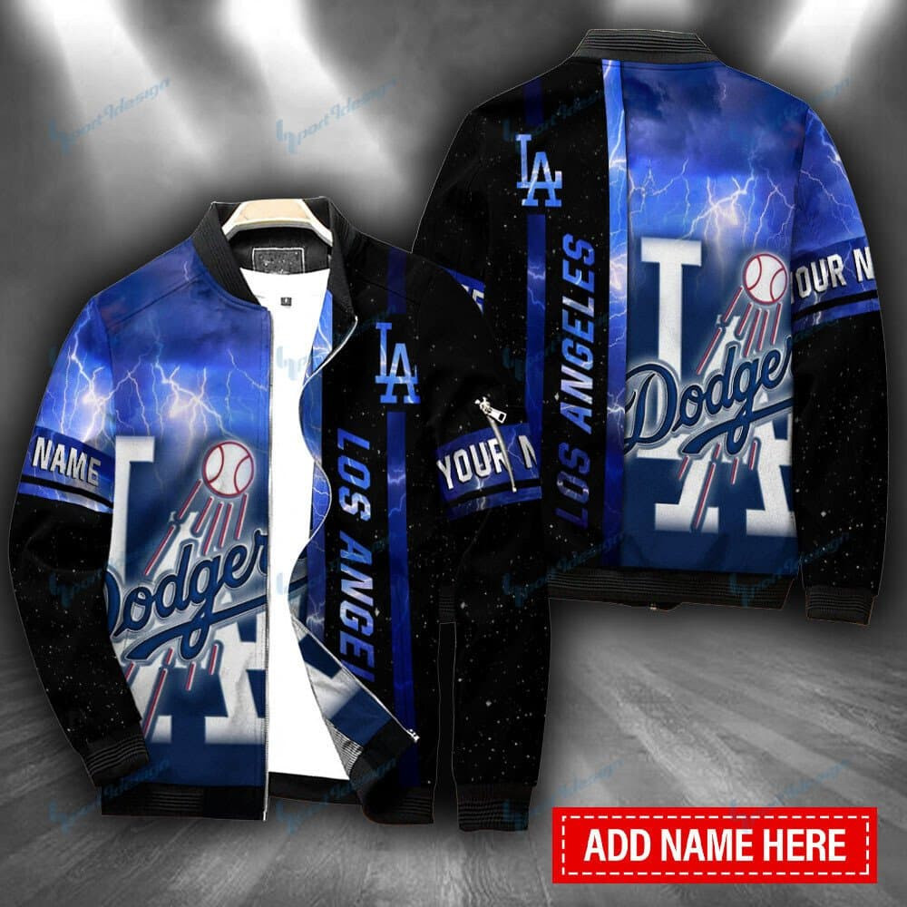 Los Angeles Dodgers Personalized Bomber Jacket | MLB Team Jacket for Men & Women | Baseball Fan Gift