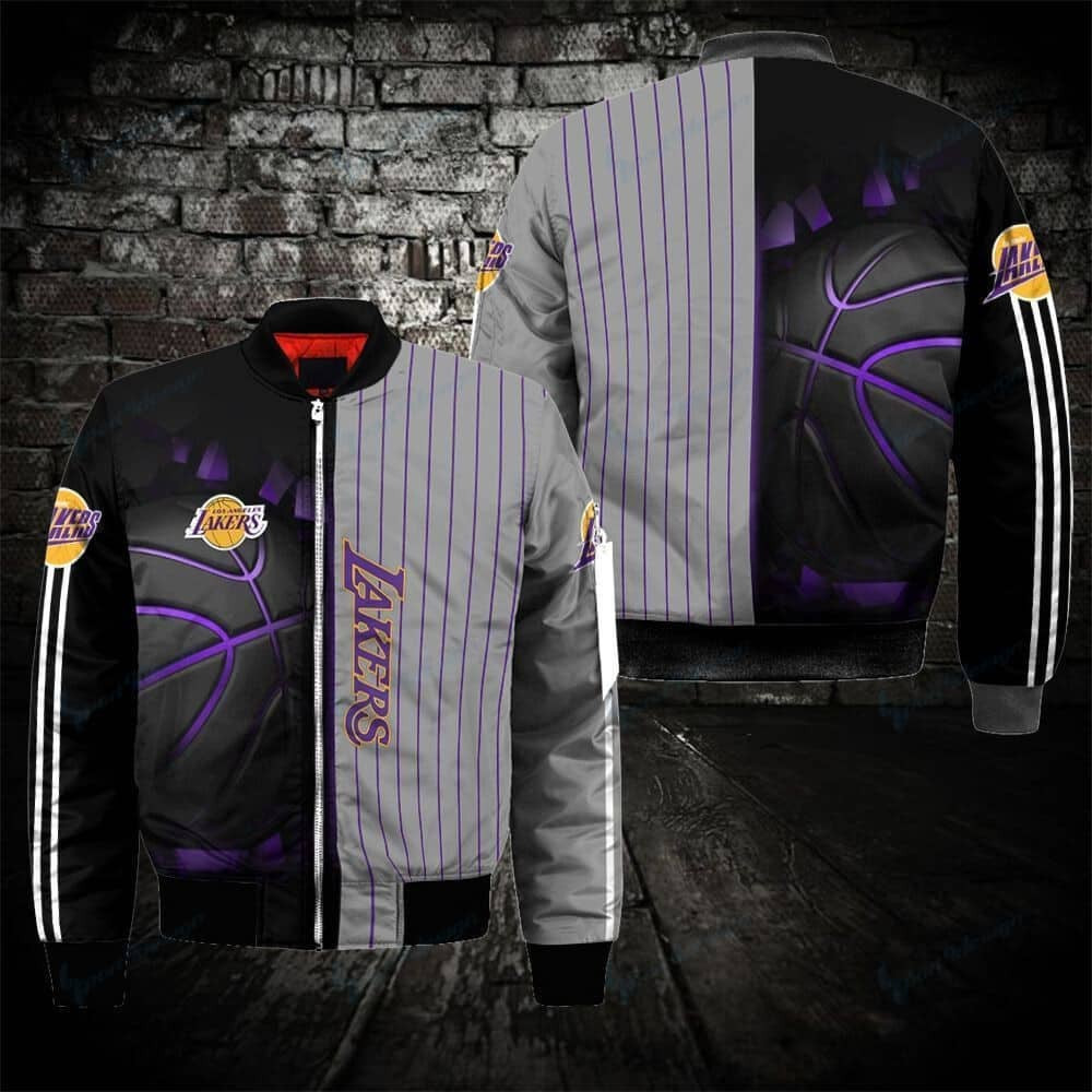 Los Angeles Lakers Bomber Jacket | NBA Team Jacket for Men & Women | Basketball Fan Gift
