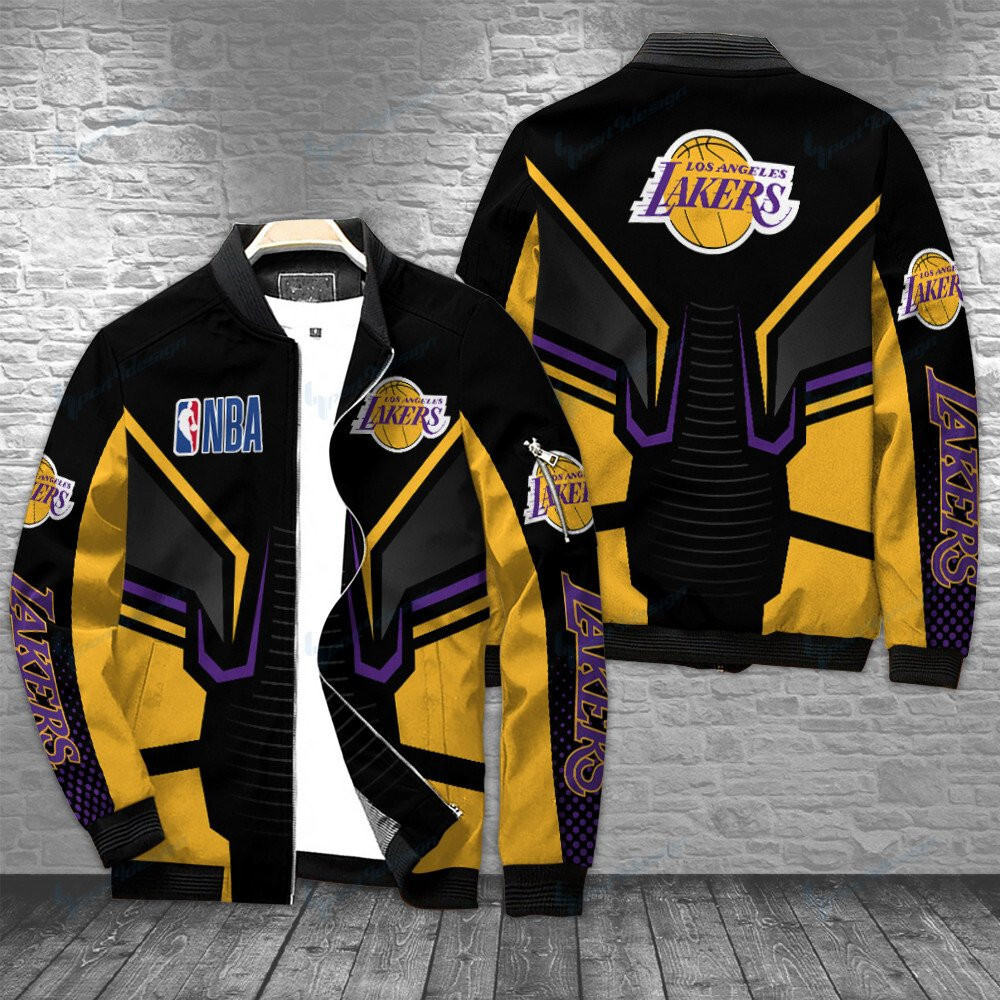 Los Angeles Lakers Bomber Jacket | NBA Team Jacket for Men & Women | Basketball Fan Gift