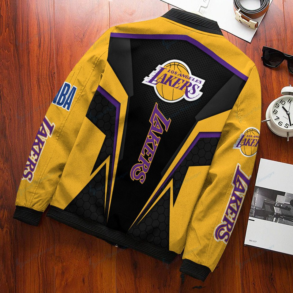 Los Angeles Lakers Bomber Jacket | NBA Team Jacket for Men & Women | Basketball Fan Gift